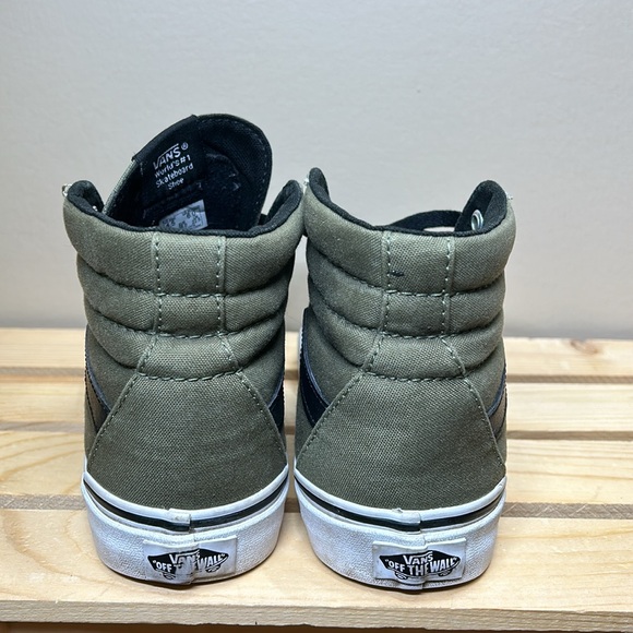Vans Men’s size 4.5 Canvas/Olive Hightop - Picture 4 of 5